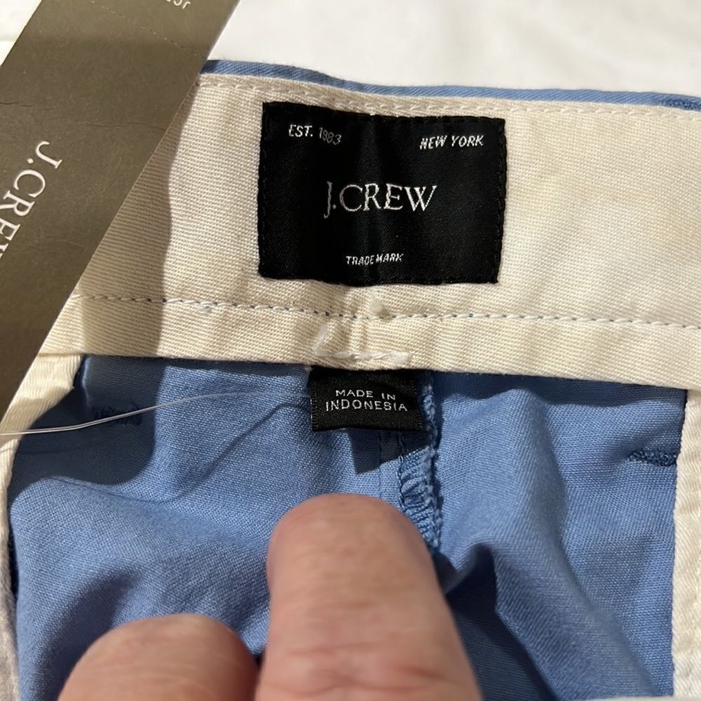 J. Crew light blue 7" stretch chino short NWT With Flaw size 35 - Picture 4 of 13